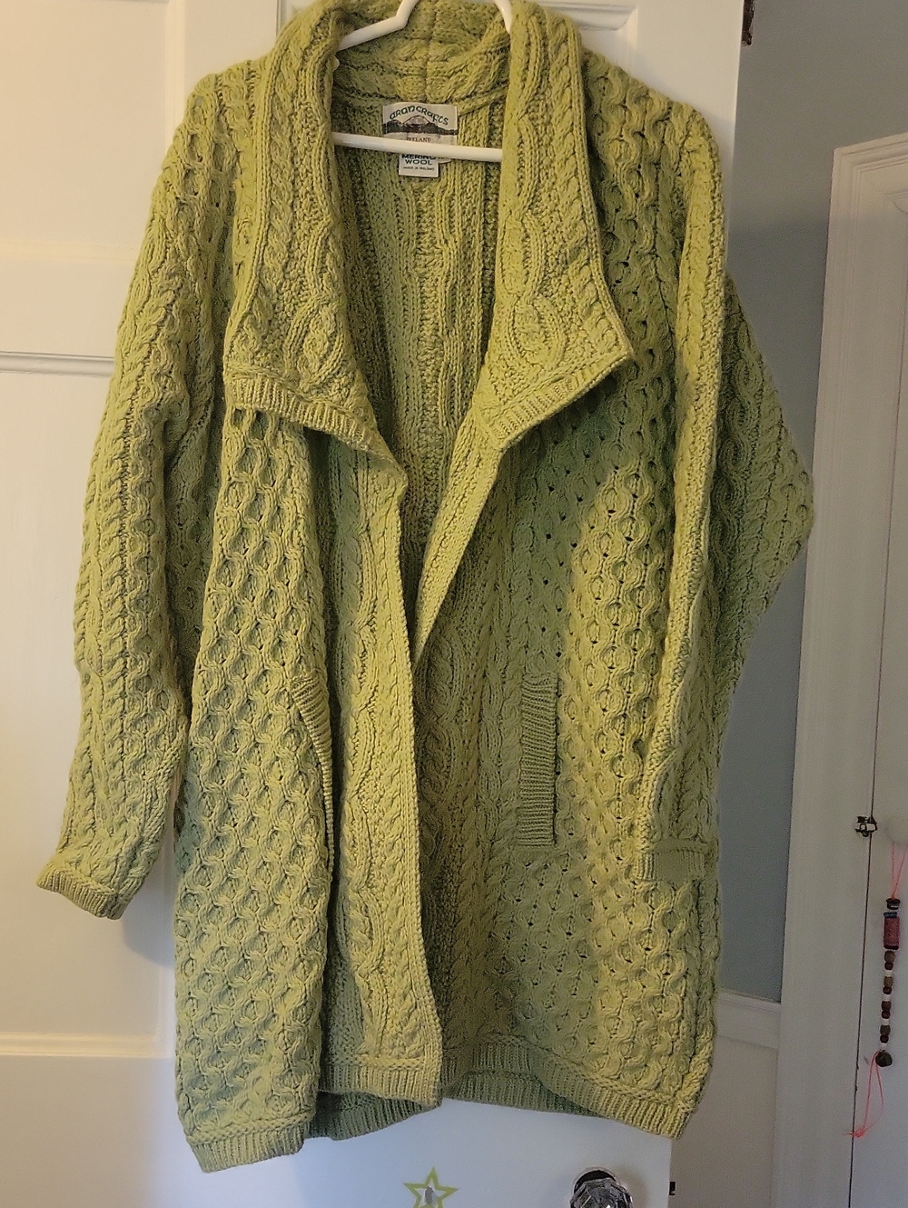 Irish Wool Sweater Coat